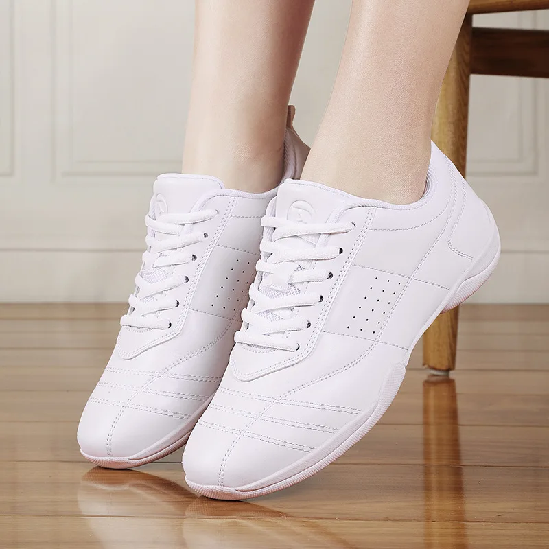 New Competitive Aerobics Shoes Women Cheerleading Children Gymnastics Shoes Training Competition Shoes Soft Soled Square Dance