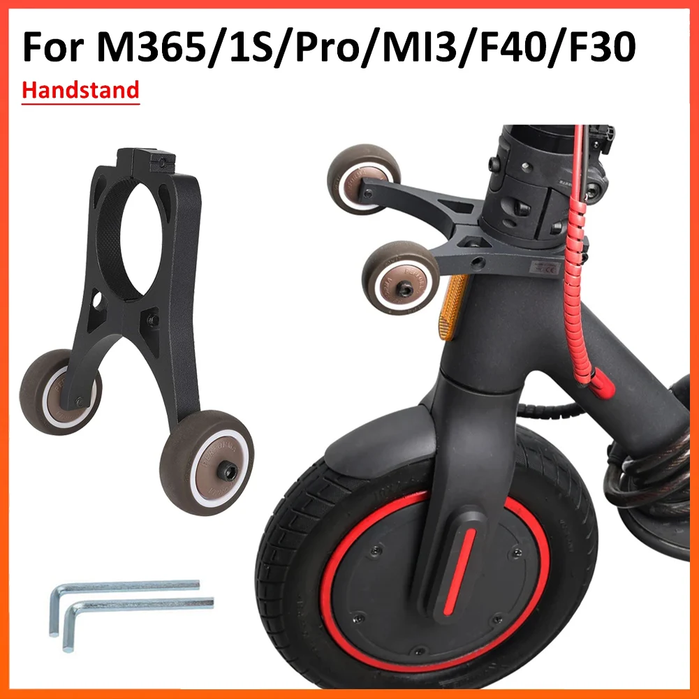 

For Xiaomi M365 1SPro Electric Scooter Folding Scooter Handstand Handstand Stand Bracket For Ninebot F40 F30 F20 Auxiliary Wheel