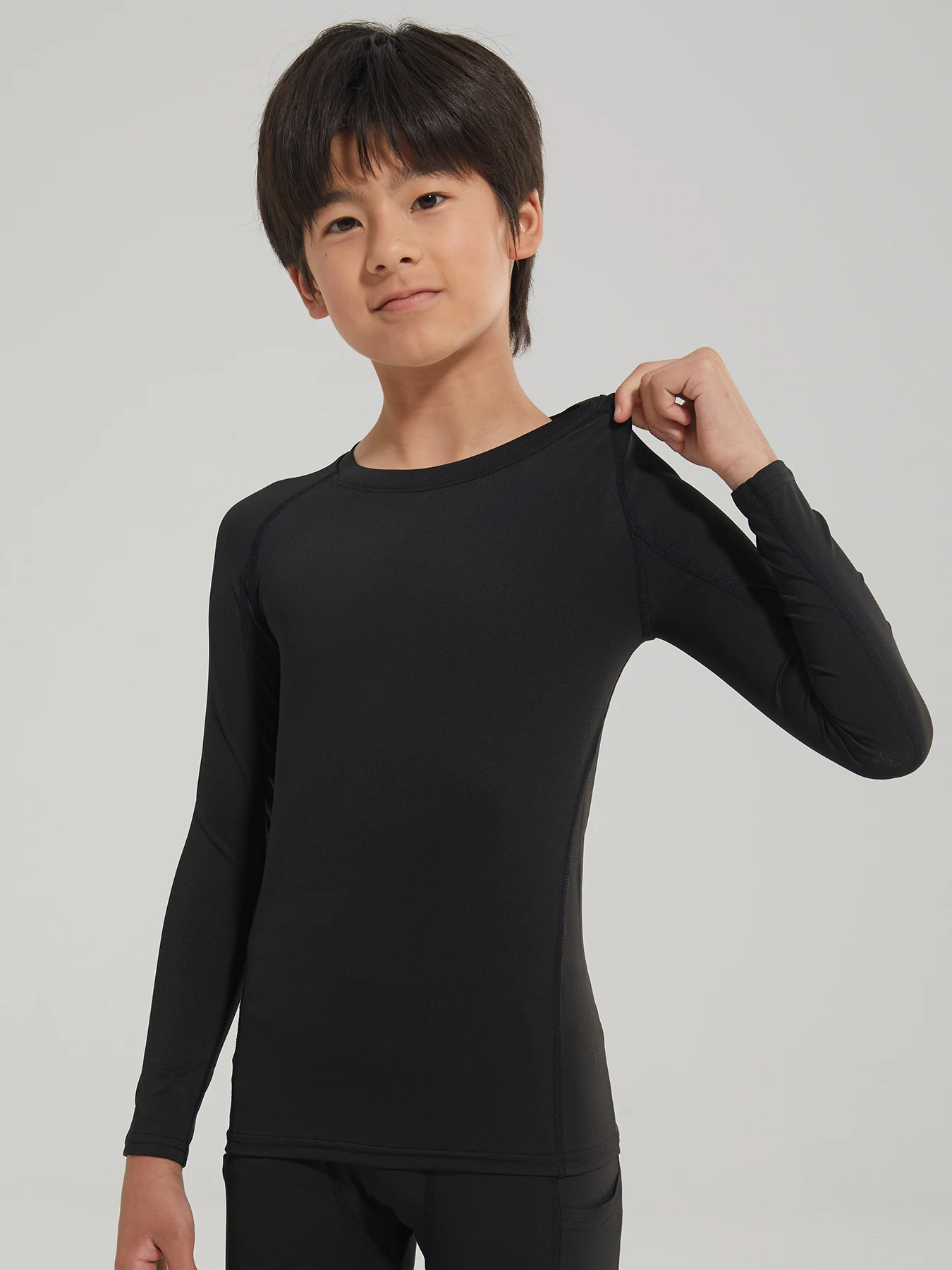 Boys Compression Shirts Long Sleeve Football Undershirt for Kid Quick Dry Athletic Baseball Youth T-Shirt Base Layer