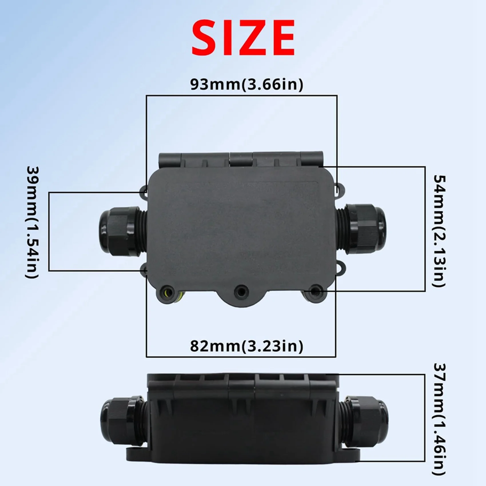

Водонепроницаемая распределительная коробка AC88-2X IP68, 2-контактная, типа «раскладушка», для подземного монтажа, с клеммной колодкой, герметичная пластиковая коробка