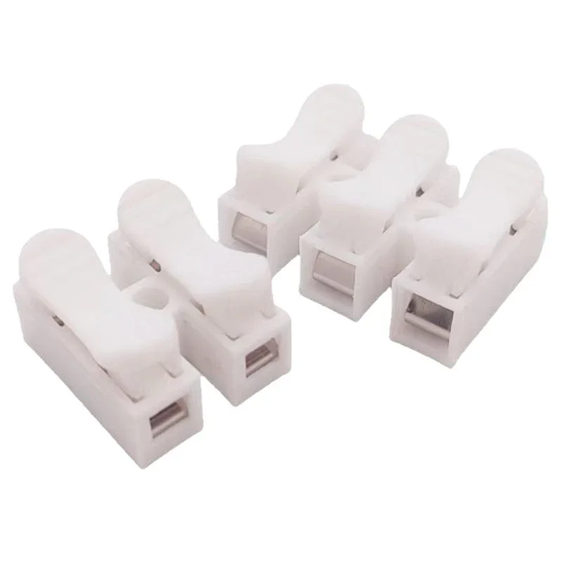 20Pcs No Solding Quick 1P 2P 3P Cable Wire Connector No Screw Terminal Block Spring Clamp