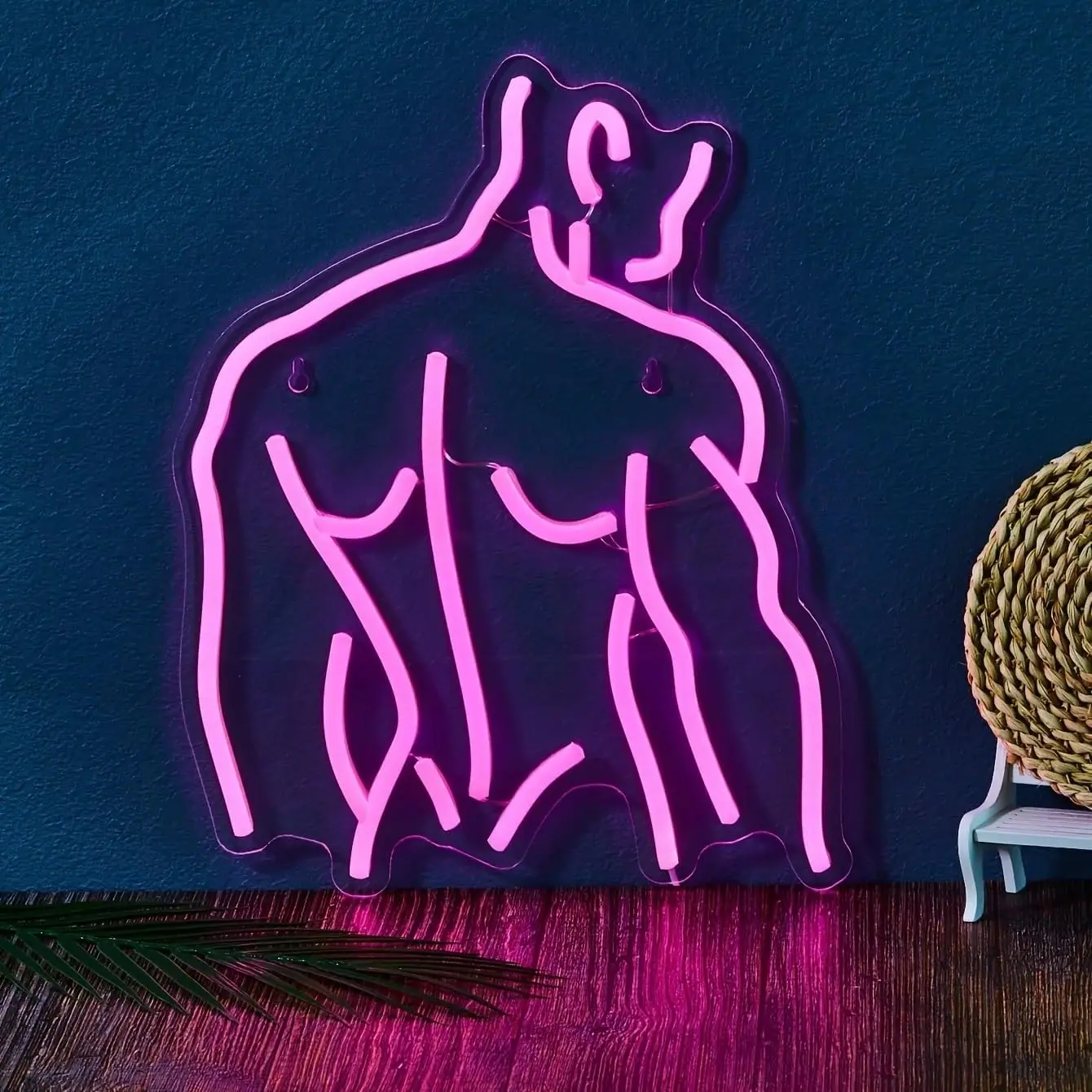 クールなネオンウォールサイン、調光可能なマッスルマンネオンライト、バー、ジム、男の隠れ家、ゲームルーム、パーティーの装飾、美的なドロー、誕生日プレゼントに