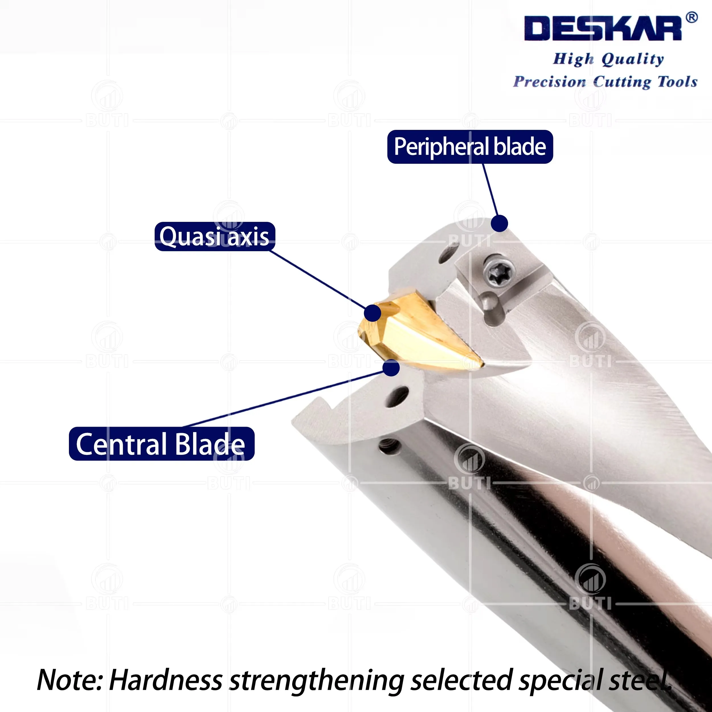WC SP Series Lengthening U-drill 6D 8D 10D CNC Lathe Extended Indexable Violent Drill Bit Suitable For SPMG WCMX Process Blades