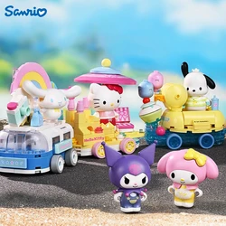 Originale Keeppley Building Block Sanrio Kuromi Float Parade My Melody Cartoon Series Assembly Model Decoration Toy regalo di compleanno