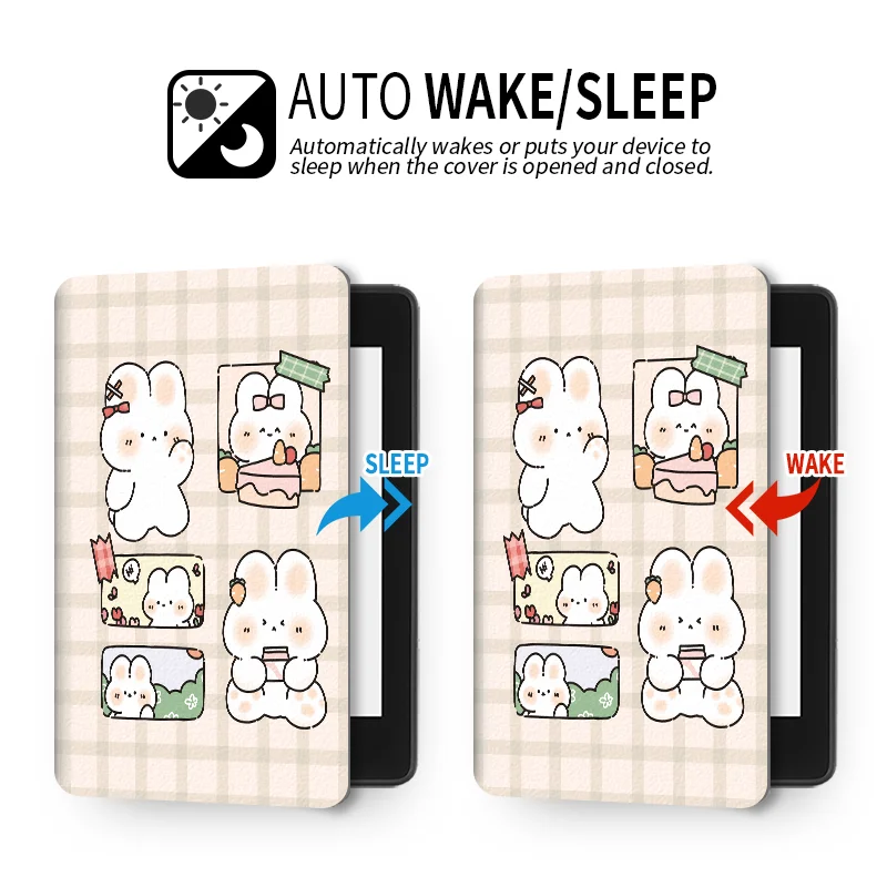 Twosheep Kindle protective cover, suitable for Kindle paperwhite 12th Gen 7inch and kindle 11th Gen, with flip unlocking case