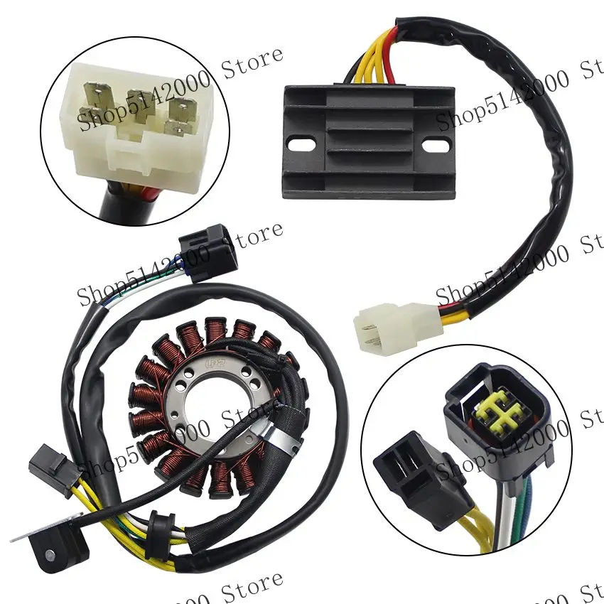 

Motorcycle Stator Coil + Voltage Regulator Rectifier For Suzuki DRZ250 DR250R 32101-13E00 32101-13E02 32101-13E03 32800-13E00