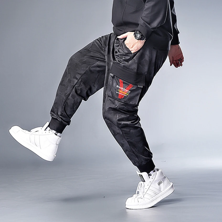 Camouflage Jogger Pants Men Plus Size 7XL Fashion Casual Camo Track Pants Elastic Waist Trousers Male Big Size 7XL