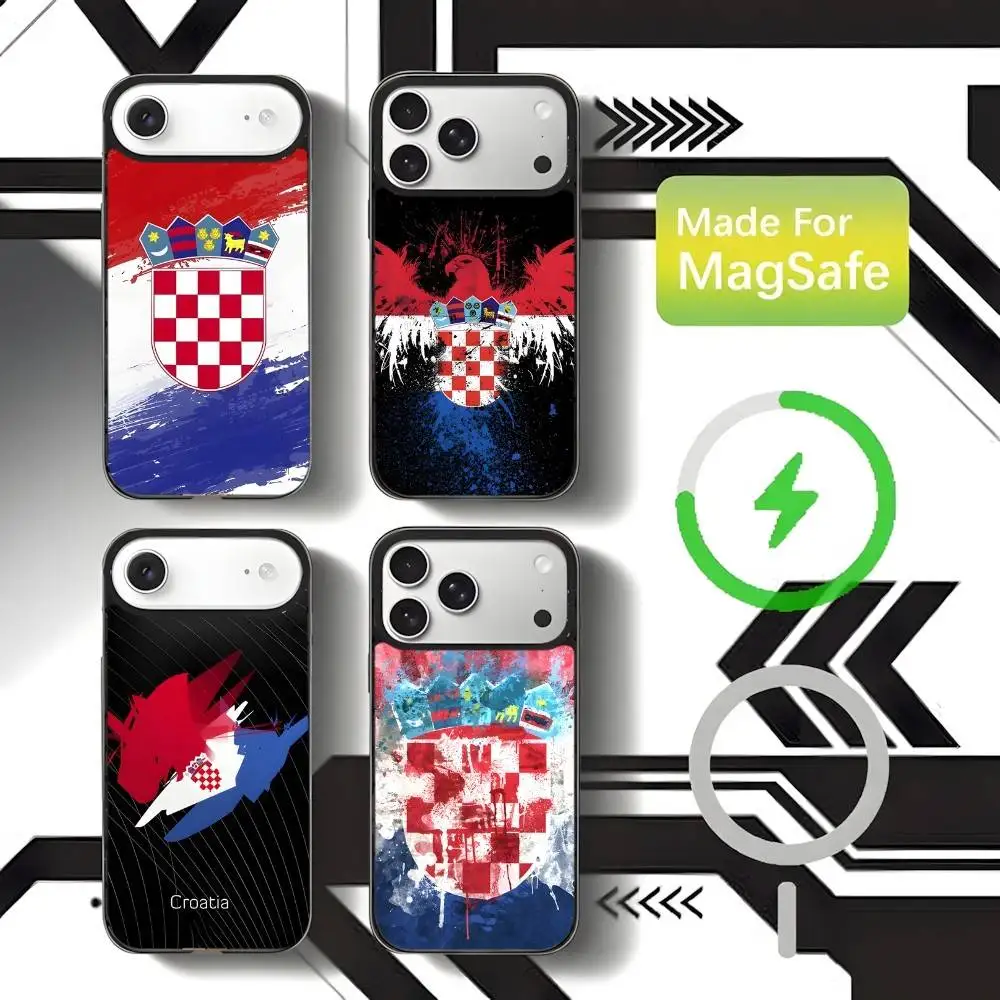 

Croatia Flag Phone Case For iPhone 17,16,15,14,13,12,11,Pro,Max,Plus,Mini,SE4,E Magnetic Magsafe Wireless Charging