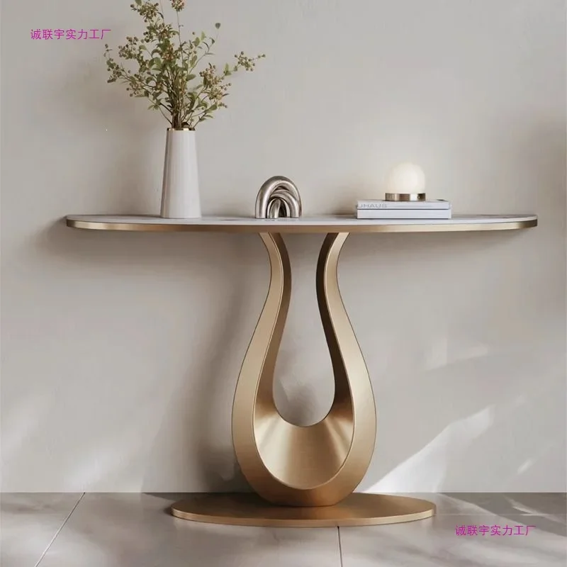 d9Light Luxury Xuanguantai Villa Living Room Entrance Corridor Aisle Against the Wall Creative Art End View Table Others