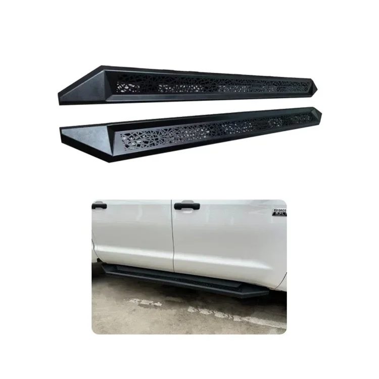 Black 4X4 Toyota Tundra 2022 Pickup Truck 4 Door Accessories Steel Side Step Nerf Bars Running Board for Enhanced Grip And Style