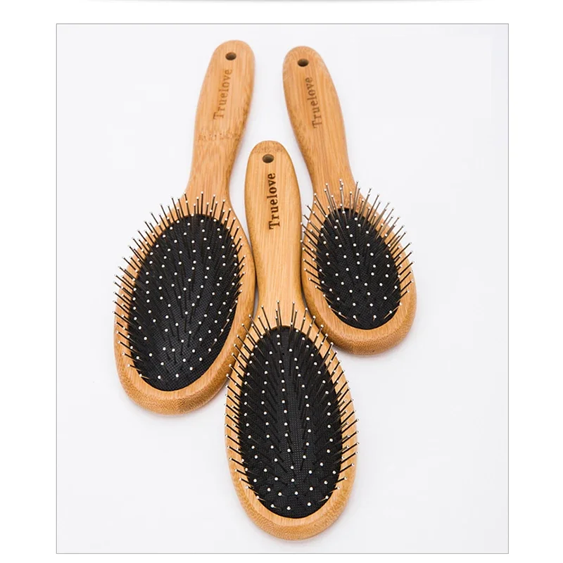 TrueLove Pet Bamboo Wood Brush TLK19131 Supplies Grooming Tool Care for Long and Short Hair Remove Comb for Dogs Cat the Tangle