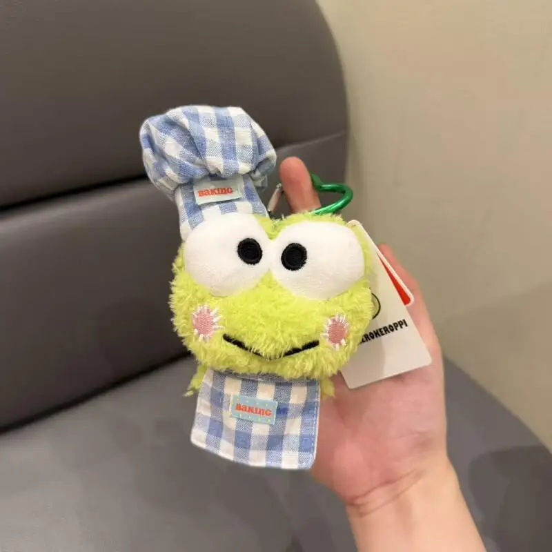 Nuova serie Chef Kero Kero Keroppi Hello Kitty Piano Peluche bambola Ragazza Giocattolo creativo Zaino portachiavi portafoglio cerniera decorazione regalo