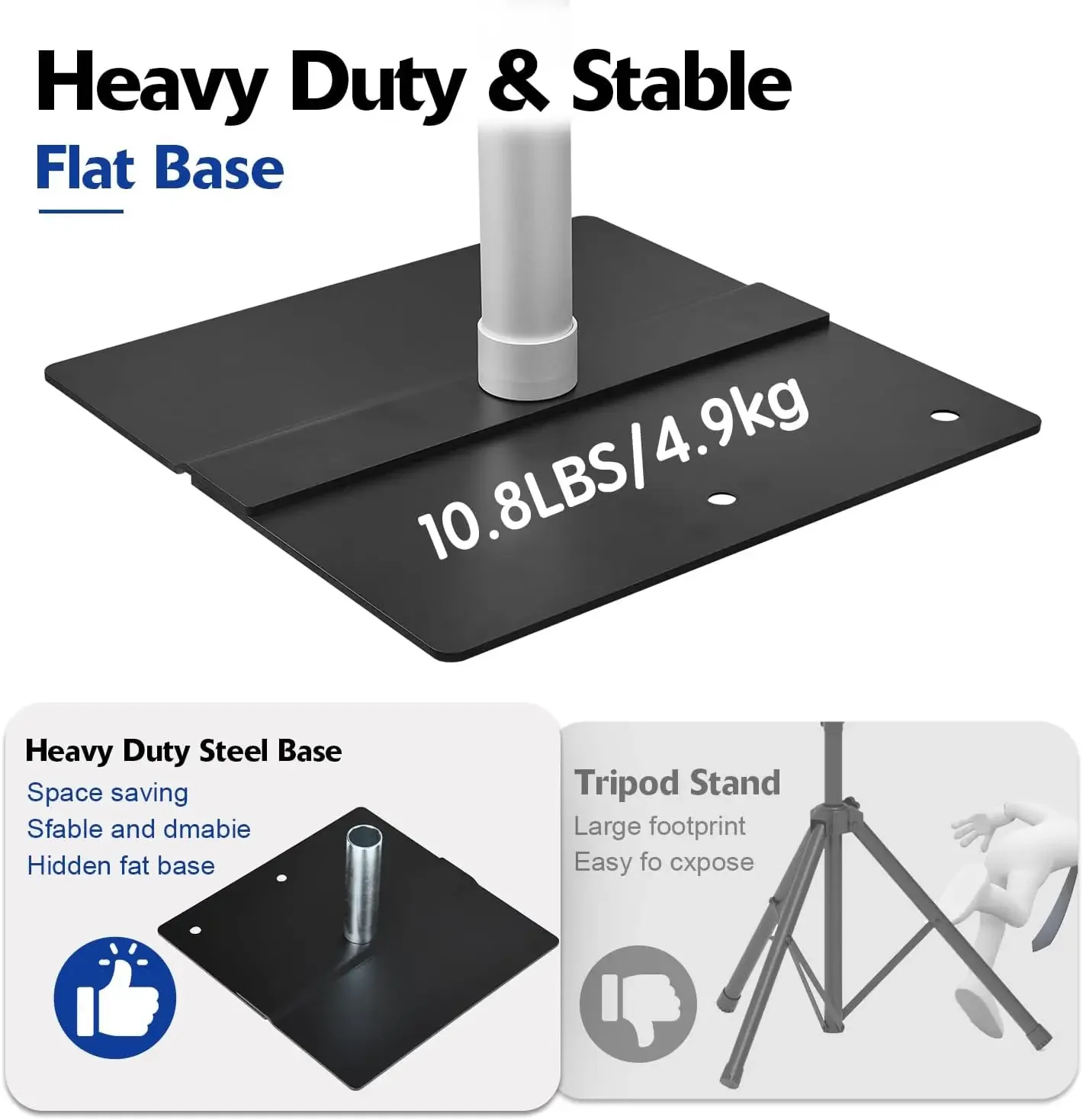 طقم حامل خلفية للأنابيب والعارضة المزدوجة بطول 10 أقدام × 10 أقدام، حامل خلفية عالي التحمل، حامل خلفية معدني قابل للتعديل