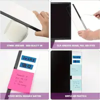 1Pcs Computer Monitor Memo Board Clip Left/Right Sticky Note Holder Message Board Panel For Desktop Office Desk Accessories Use 2