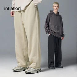 INFLATION-Pantalon de survêtement confortable unisexe à jambe droite, optique d'hiver, pantalon de survêtement commandé Smile