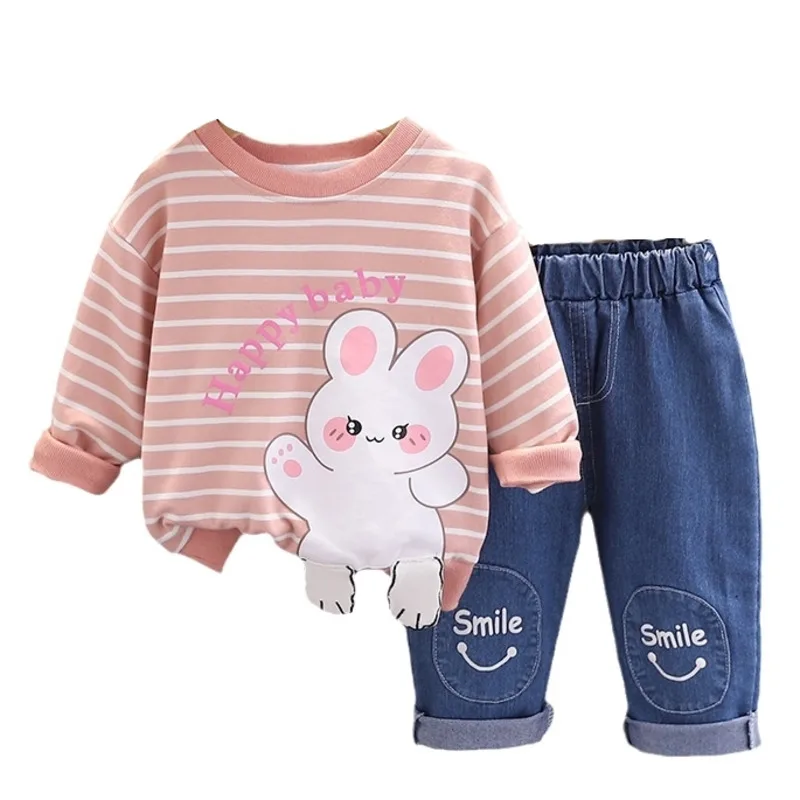 

New Spring Autumn Baby Clothes Children Girls T-Shirt Pants 2Pcs/Sets Toddler Casual Costume Kids Boys Outfits Infant Tracksuits