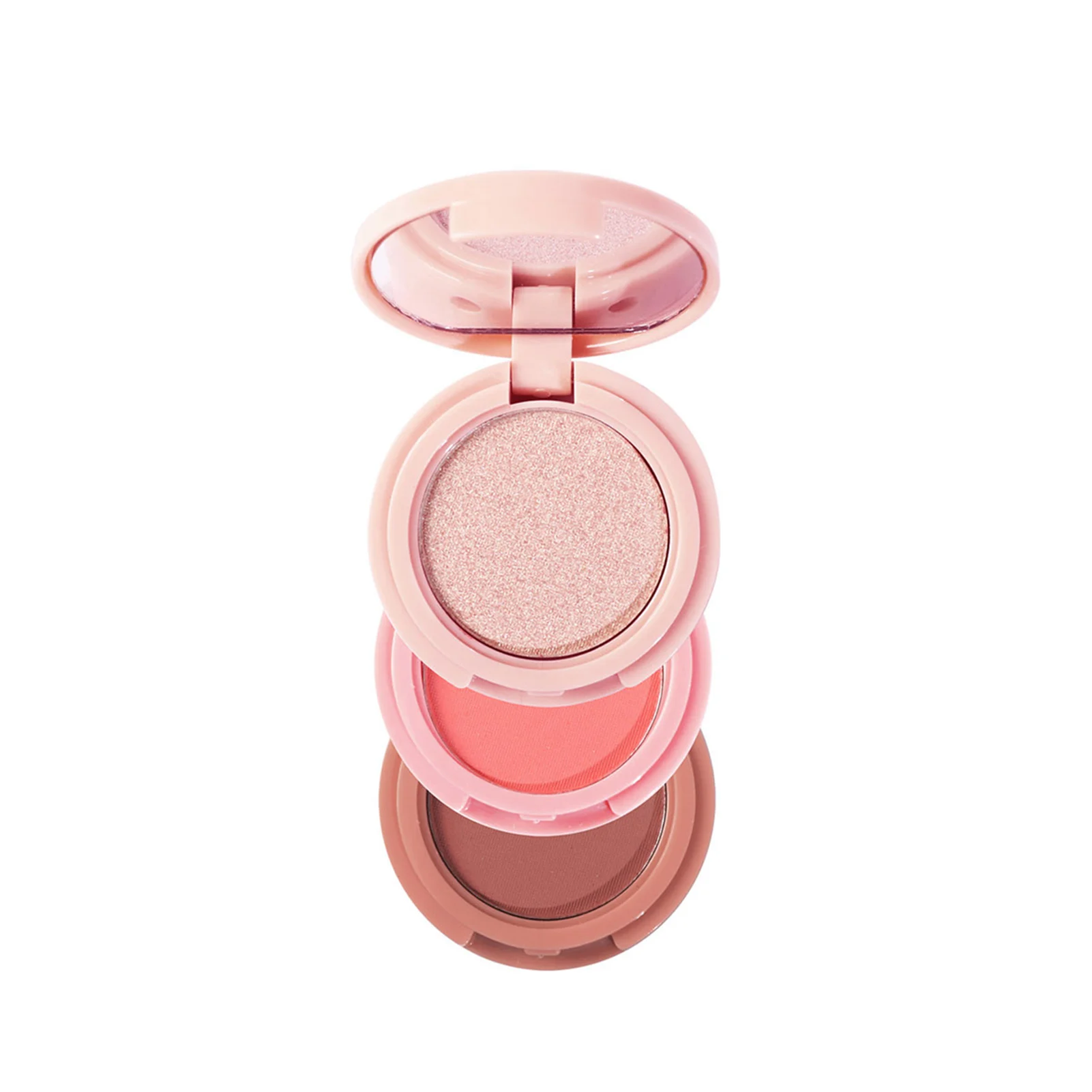 Gezichtscontour Blush Highlighter Poeder Langdurige natuurlijke neusschaduw Highlighter voor make-upliefhebbers en beautybloggers