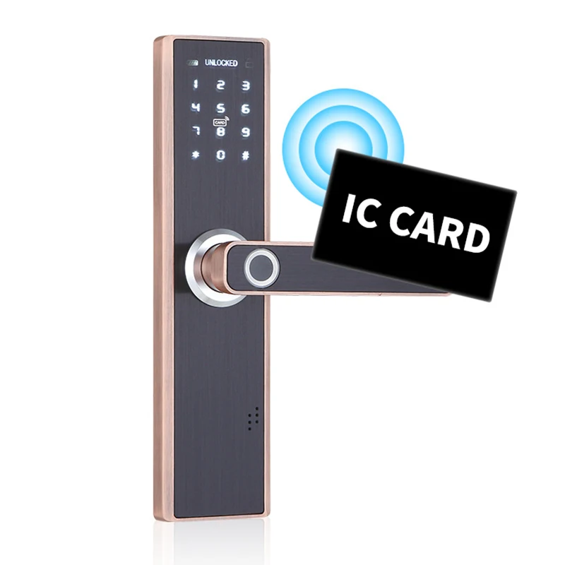 

Умный дверной замок Lanbon, дверная ручка с отпечатком пальца, цифровое приложение без ключа, дистанционное управление