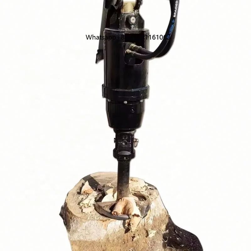 Industrial Stump Grinder Attachment for Excavator Skid Steer Tree Stump Removal Crusher Planer Heavy Duty