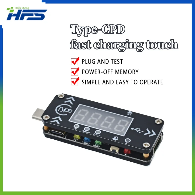 USB Charging Trigger Charger, Voltmeter, Ammeter, Decoy Device, Type C, PD Charger, 5V, 9V, 12V, 15V, 20V, PPS, PD2.0, PD3.0