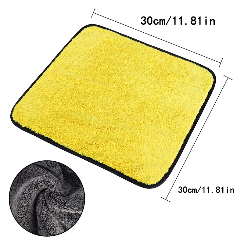 5pcs Car Super Absorbent Car Wash Microfiber Towel Car Cleaning Drying Cloth Extra Large Size Drying Towel Car Detailing 30x30cm