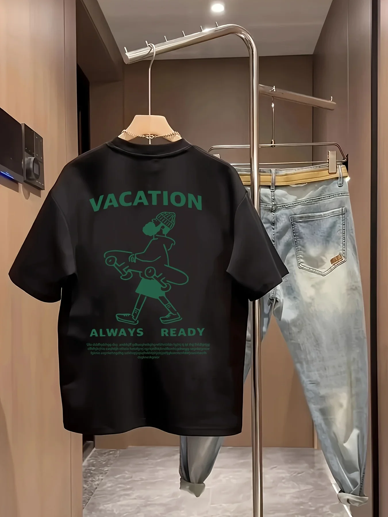 Men's 100% Cotton T-shirt VACATION 