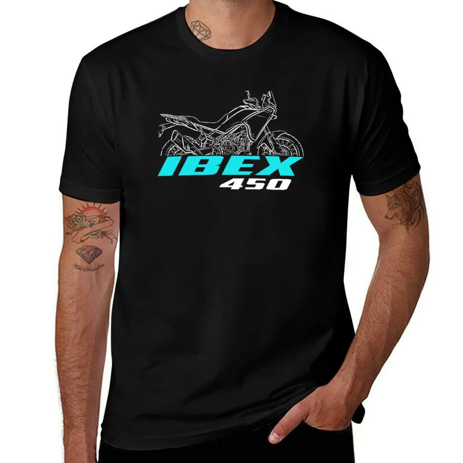 

CFmoto Ibex 450 для велосипедистов, мотоциклетная футболка лето 2025 дизайнерские рубашки черные дешевые вещи Мужская одежда