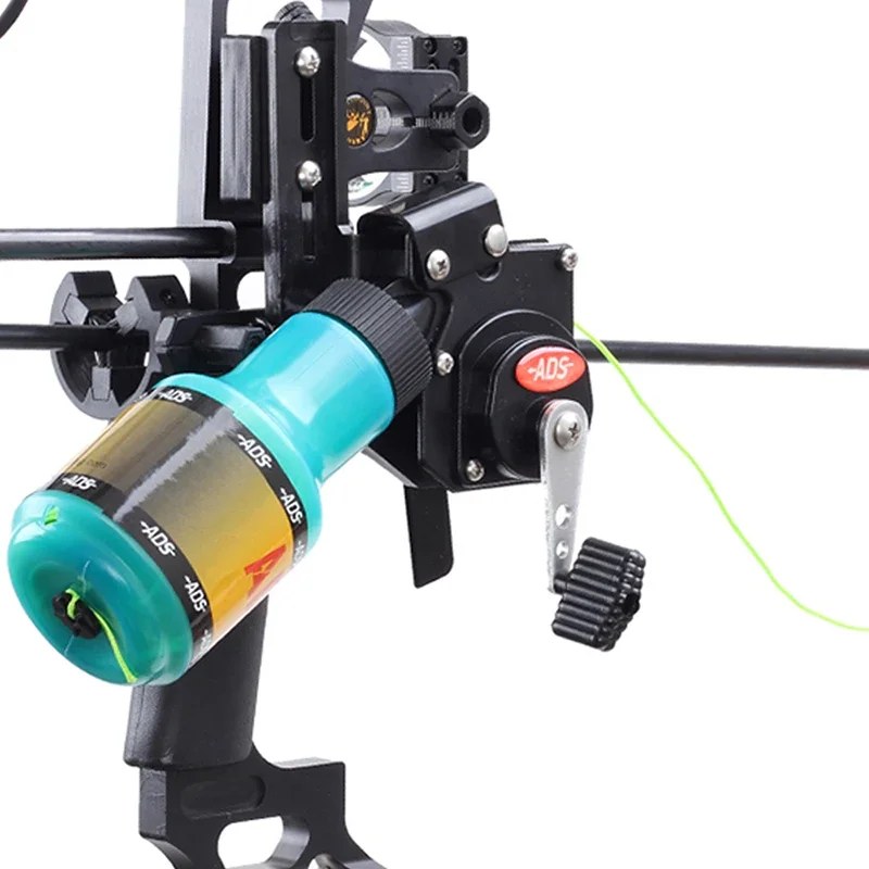 Archery ABS Fishing Bowfishing Spincast Reel Compound Bow Shooting Fish Equipment With Fishing Rope Bottle Hunting Accessories