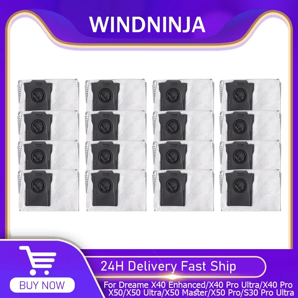 Staubbeutel für Dreame X40 Enhanced/X40 Pro Ultra/X40 Pro/X50/X50 Ultra/X50 Master/X50 Pro/S30 Pro Ultra Roboterstaubsaugerzubehör