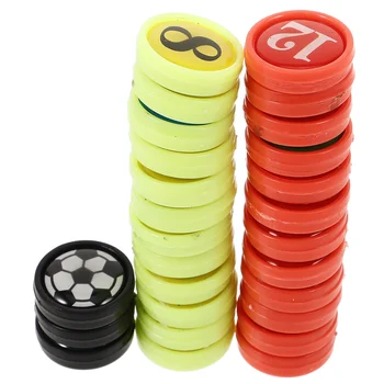 27 pezzi di tavole magneti piccoli allenatori di calcio allenatori di giocatori numerati in plastica