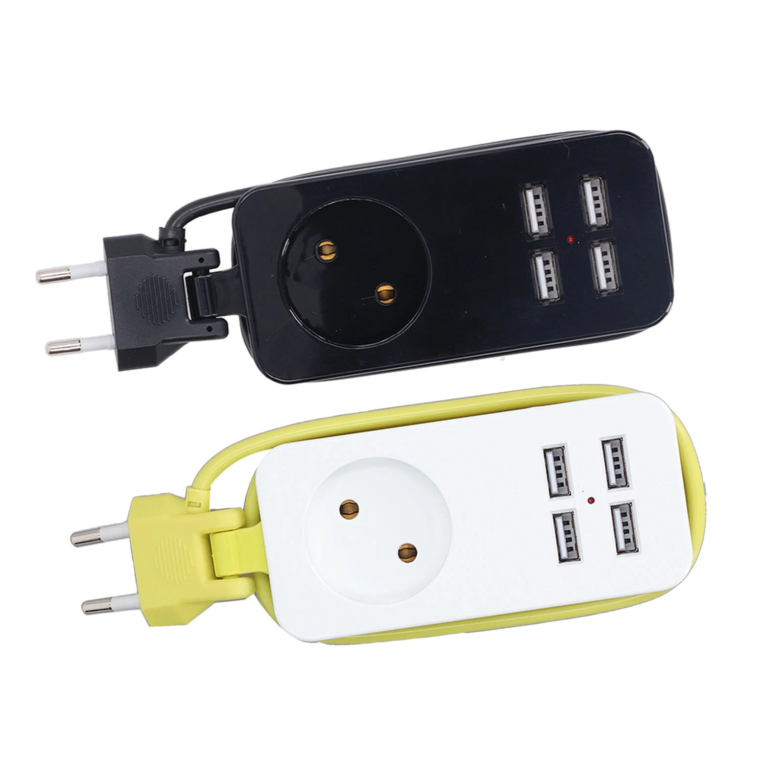 1Pc 1200W 10A USB Power Strip Fireproof Adapter with 4 USB Port for Smartphones Tablet