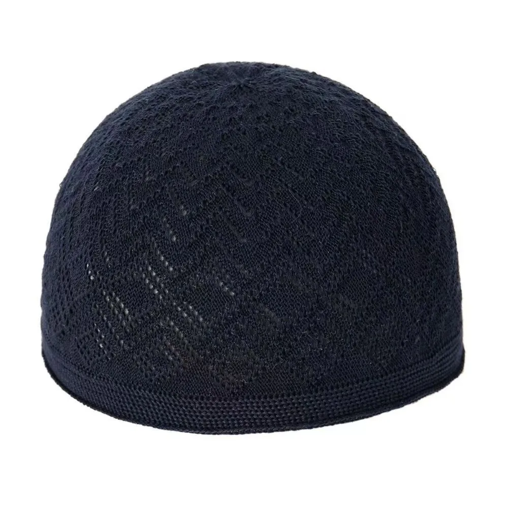Turkey Stretchy Prayer Hat Soft Breathable Beanie Hat Durable Simple Men Knitted Cap Casual