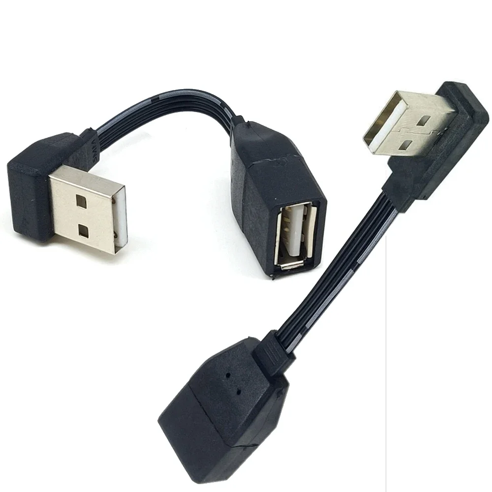 5cm 10cm 20cm 30cm USB 2,0 ein Stecker an Buchse 90 abgewinkeltes Verlängerung kabel USB 2,0 Stecker an Buchse rechts/links/unte