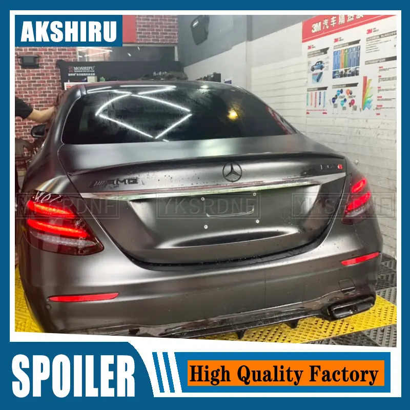 For Mercedes Benz W213 Spoiler 2016 2017 2018 2019 E-class E200 E300 E320 E63 Spoiler High Quality ABS Car Rear Wing Spoiler