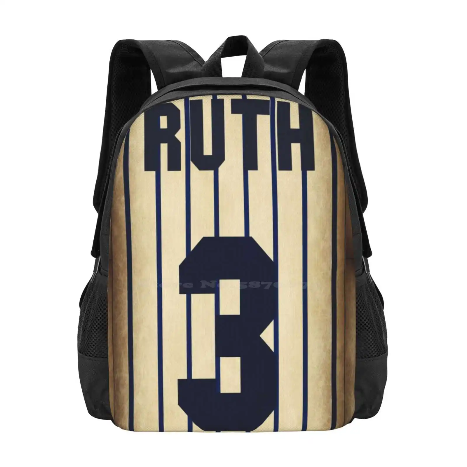 The Babe School Bags For Teenage Girls Laptop Travel Bags George Herman Ruth Babe Ruth Pinstripes Retro Vintage Sports Baseball