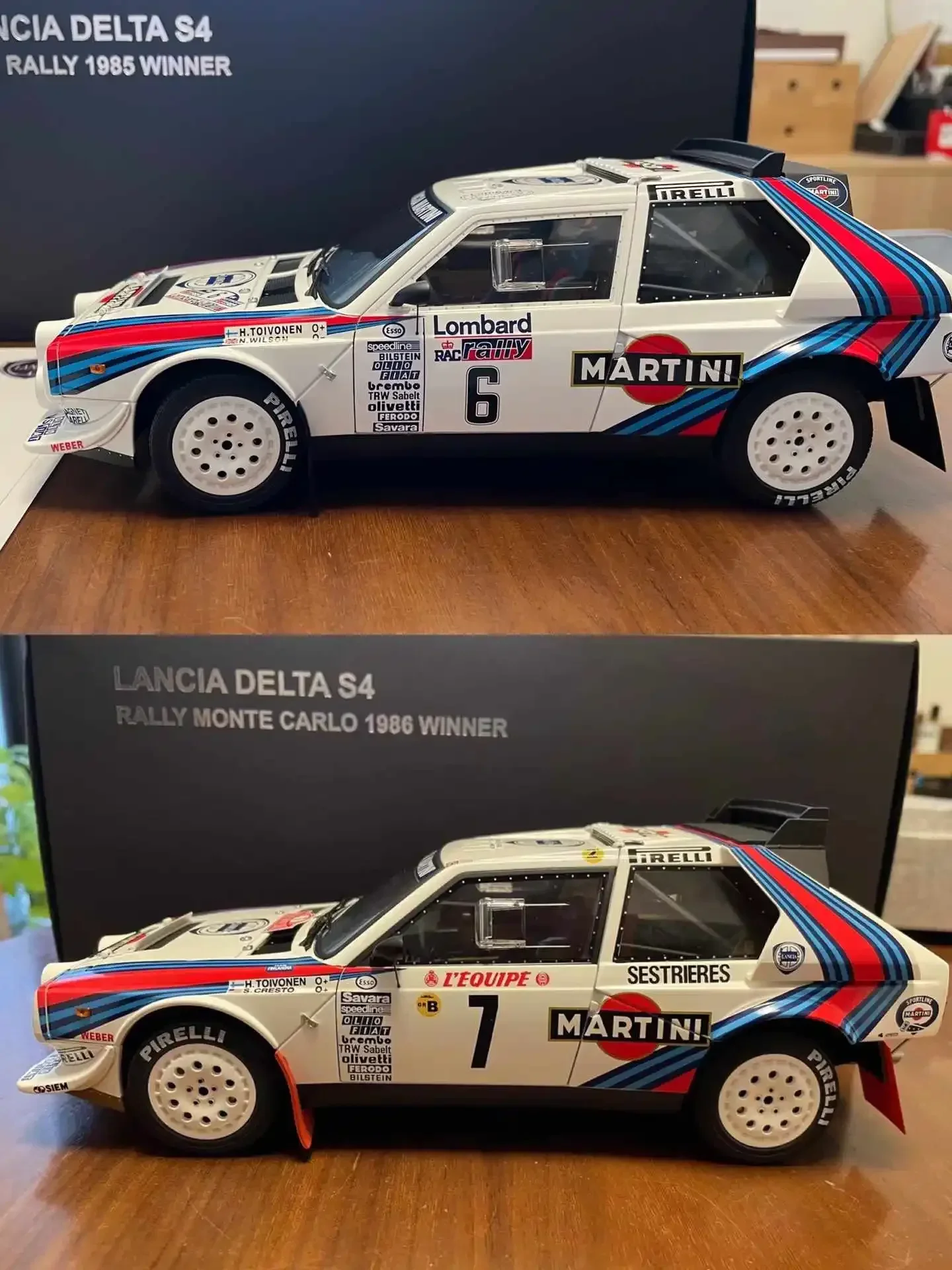Autoart 1:18 Delta S4 Rally Monte Carlo 1986 Winner Simulation Limited Edition All Open Alloy Metal Static Car Model Toy Gift