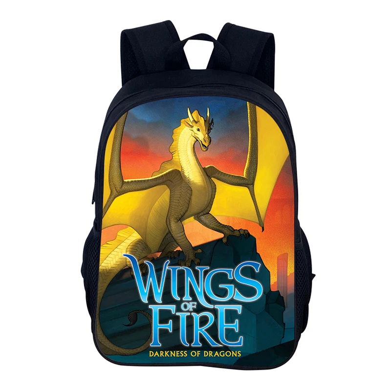 Ransel Wings of Fire Tas Siswa Sekolah Tas Buku Ritsleting Laptop Wings of Fire Hadiah Ulang Tahun Anak Mochila