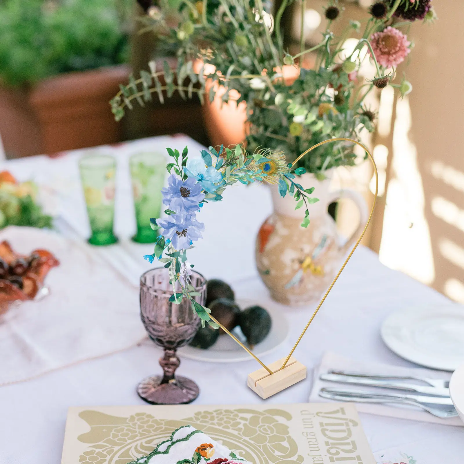 2Sets Wood Base Hea…