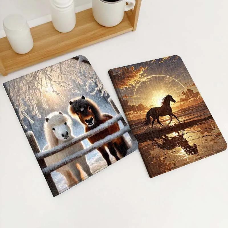

Horse Art Sunset Gift For Xiaomi Redmi Mi Poco Pad 2 5 6s 7 7s Ultra Pro Max 14 12.4 12.1 inch Soft Tablet Case