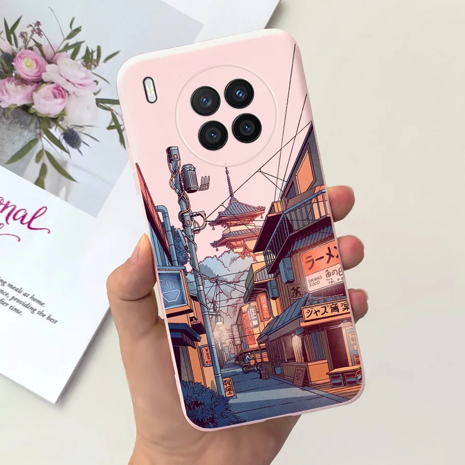 For Huawei Nova 8i Case Honor 50 Lite Cover Luxury Marble Painted Soft Silicone Slim Phone Cases For Honor50 Lite NTN-L22 Bumper