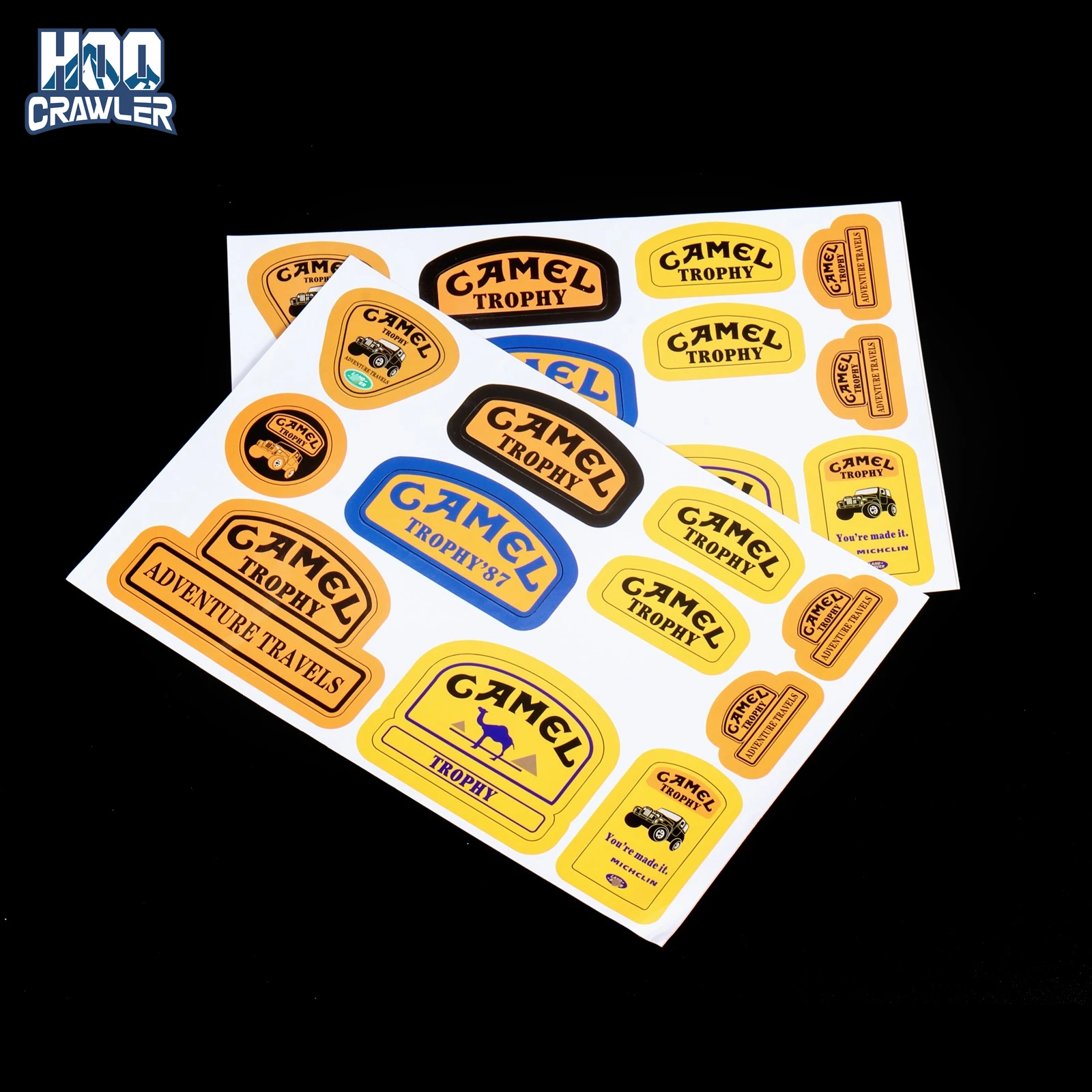 RC Car Simulation Sticker Camel Trophy Off-Road Scale Decoration Stickers for 1/10 1/16 1/18 1/24 RC Car SCX10 TRX4 TRX4M SCX24