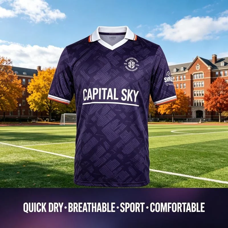 26-27 England Luton Town FC Fußballtrikot, Unisex, schnelltrocknend, atmungsaktiv, Sport-T-Shirt, Sommermode, Streetwear, für Eltern und Kinder. – Detail 1