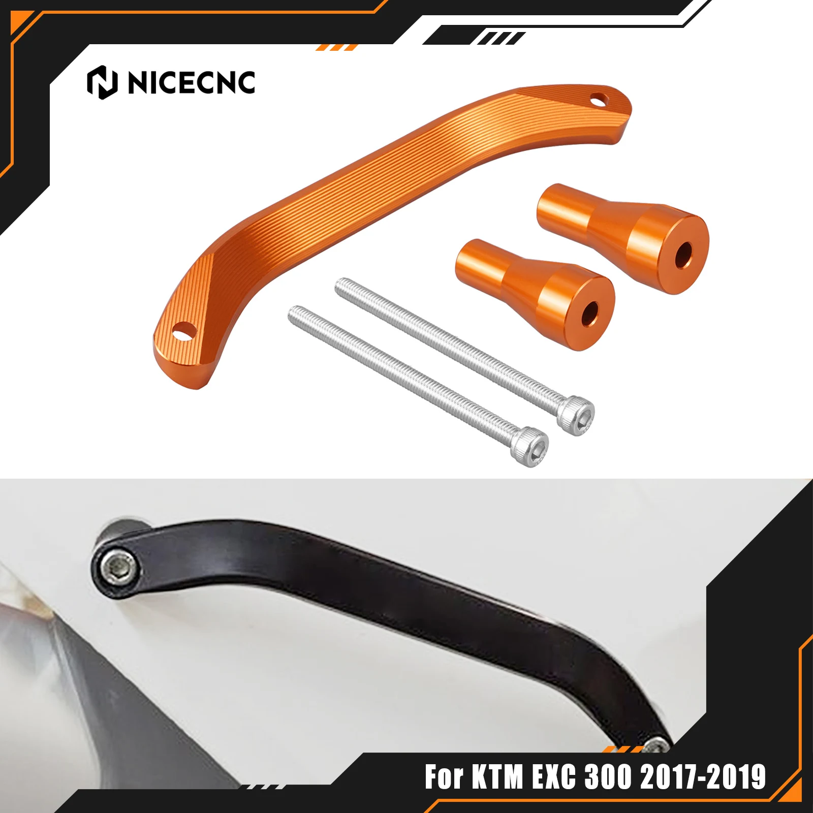 

For KTM EXC 300 EXC 250 EXCF 350 EXC 450 XCW 250 300 2017-2019 SX125 SXF 250 SXF 450 XC XCF 2016-2018 Rear Passenger Grab Handle
