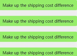 

Компенсируем разницу в стоимости доставки.