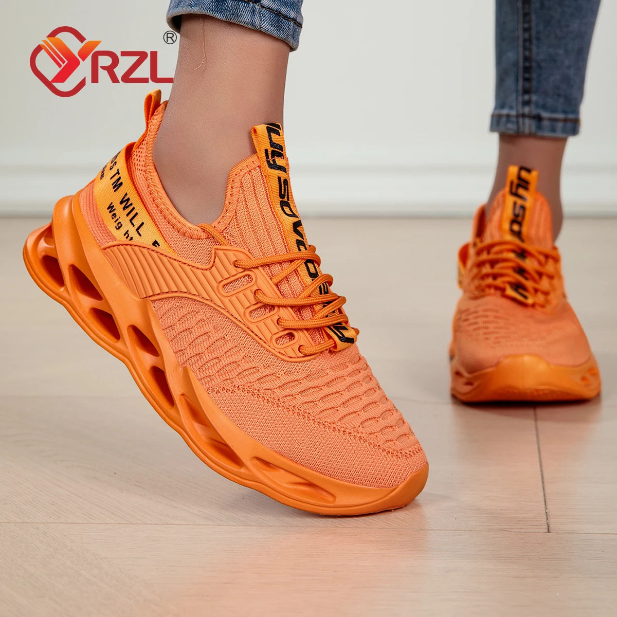 أحذية رياضية للرجال من YRZL، أحذية رياضية خفيفة الوزن وجيدة التهوية، أحذية رياضية مريحة للمدربين غير قابلة للانزلاق، أحذية رياضية للرجال #6