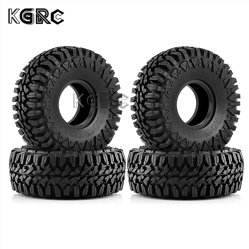 

4PCS 110MM 1.9" Rubber Tyre / Wheel Tires for 1:10 RC Rock Crawler Axial SCX10 90046 90047 AXI03007 Tamiya CC01 D90 D110 TF2