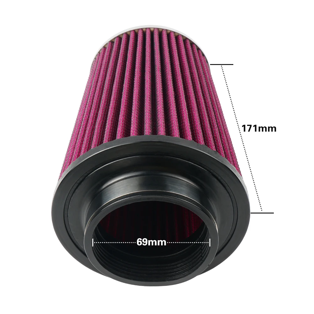 ATV Air Filter High Flow Inlet Air Intake Round Cone For Yamaha Raptor 700 2006-2011 2013-2024 2017 RAPTOR 700R 2011-2024