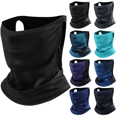 Balaklava Halsduk Bandana Huvudbonad Issilke Kylande Utomhus Sport Ansiktssjal För Män och Dam Utomhussporter 8 best sales bandana biker - №5