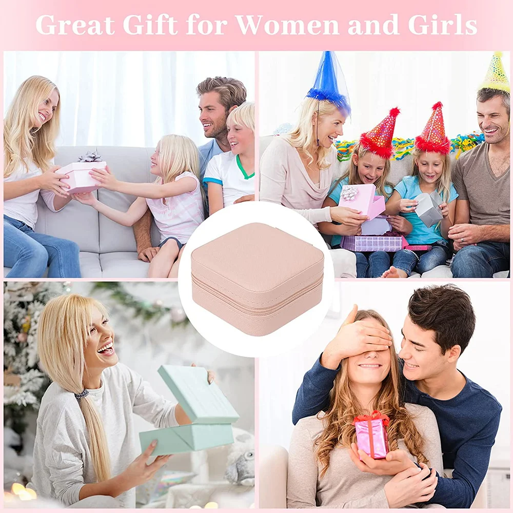 2023 Portable Jewelry Box Jewelry Organizer Display Travel Jewelry Case Boxes Button Leather Waterproof Jewelers Storage Cases
