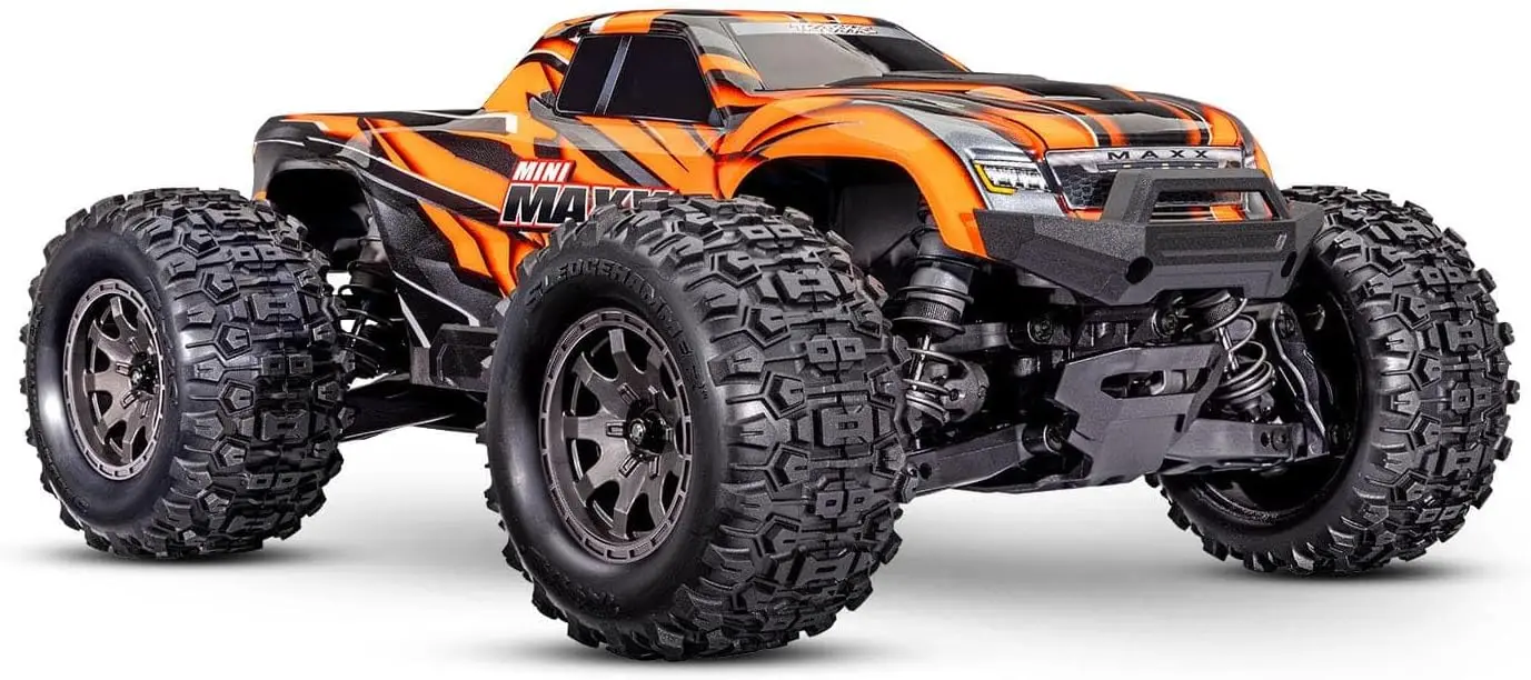 

Оранжевый бесщеточный монстр-трак RTR 2S со скоростью 30+ миль/ч и встроенным комплектом зарядного устройства для аккумулятора